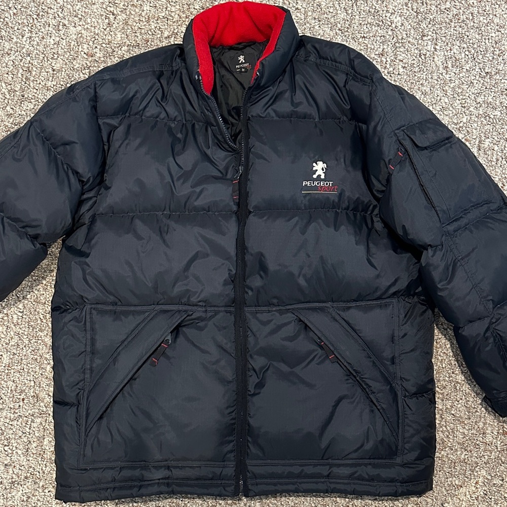 Genuine Peugeot Sport Down Men's Puffer Jacket Warm 106 205 309 GTi 405 Talbot